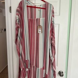 Striped Multicolor kimono